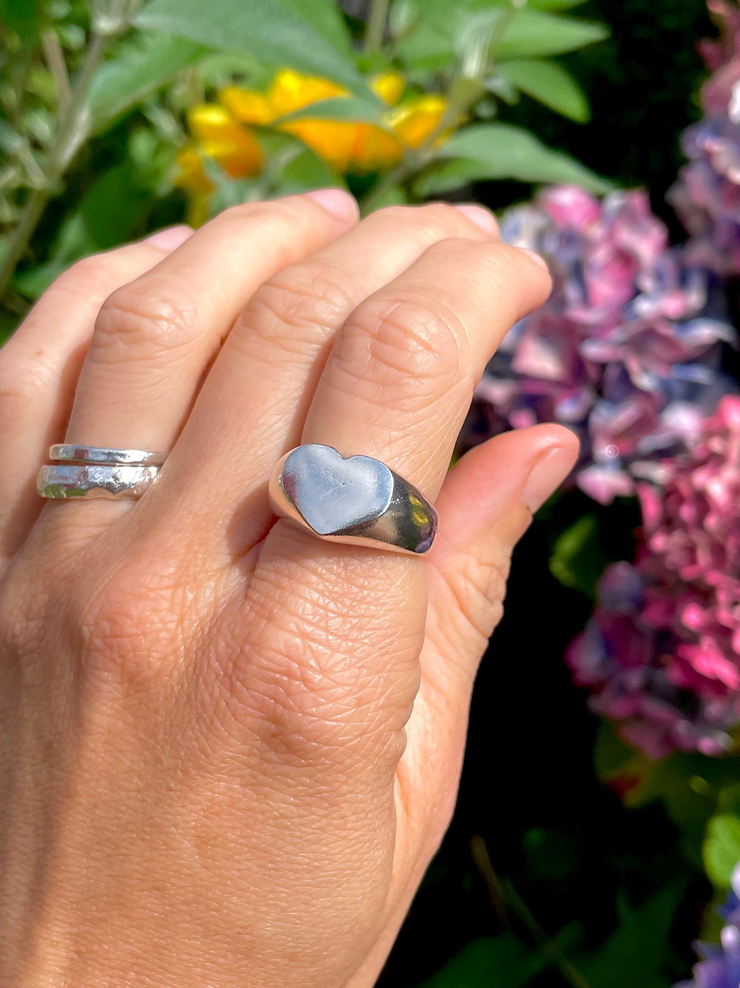 heart signet | sandcast & made to order