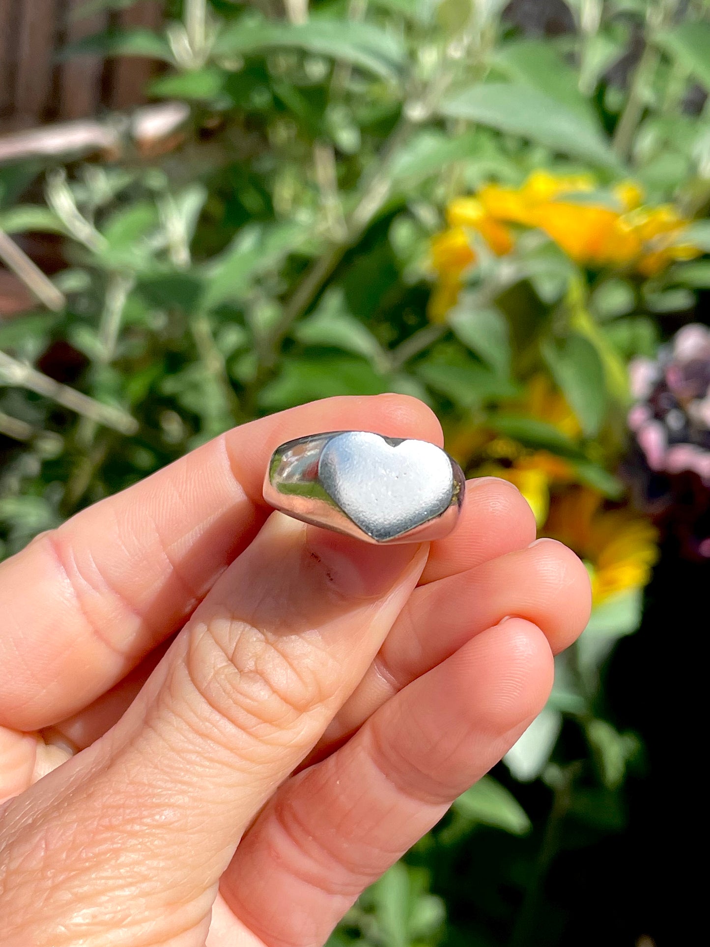heart signet | sandcast & made to order