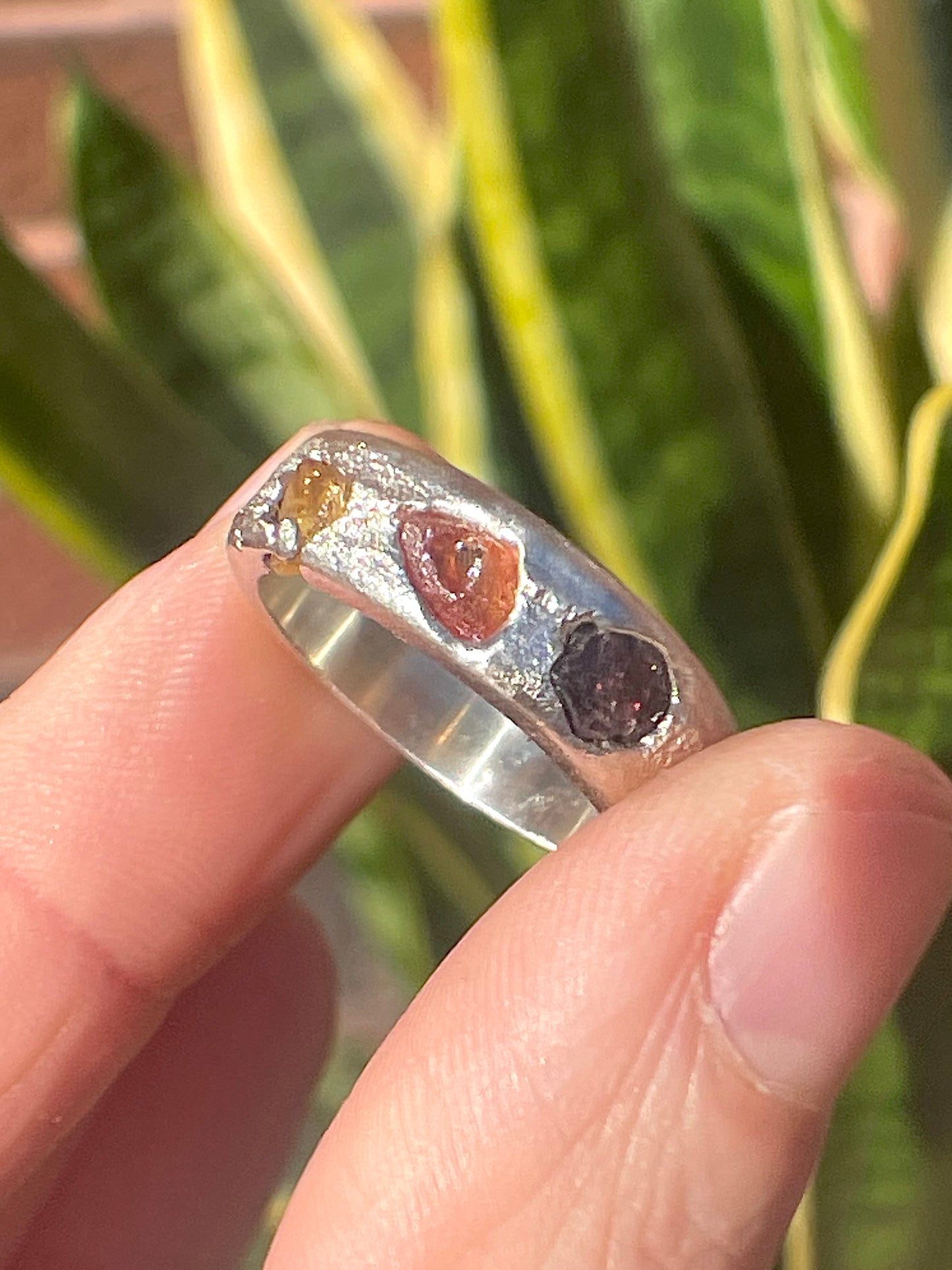 savage sunset | raw sapphire | made to order