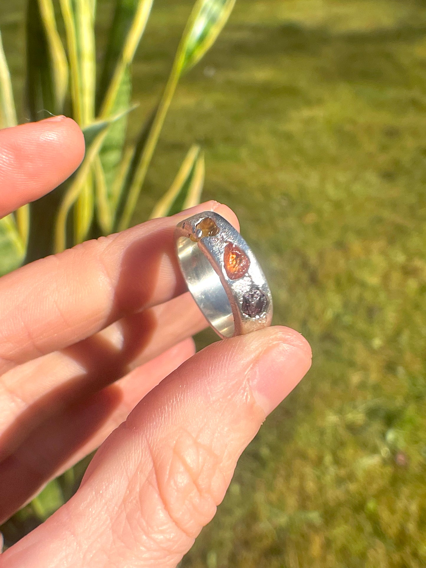 savage sunset | raw sapphire | made to order
