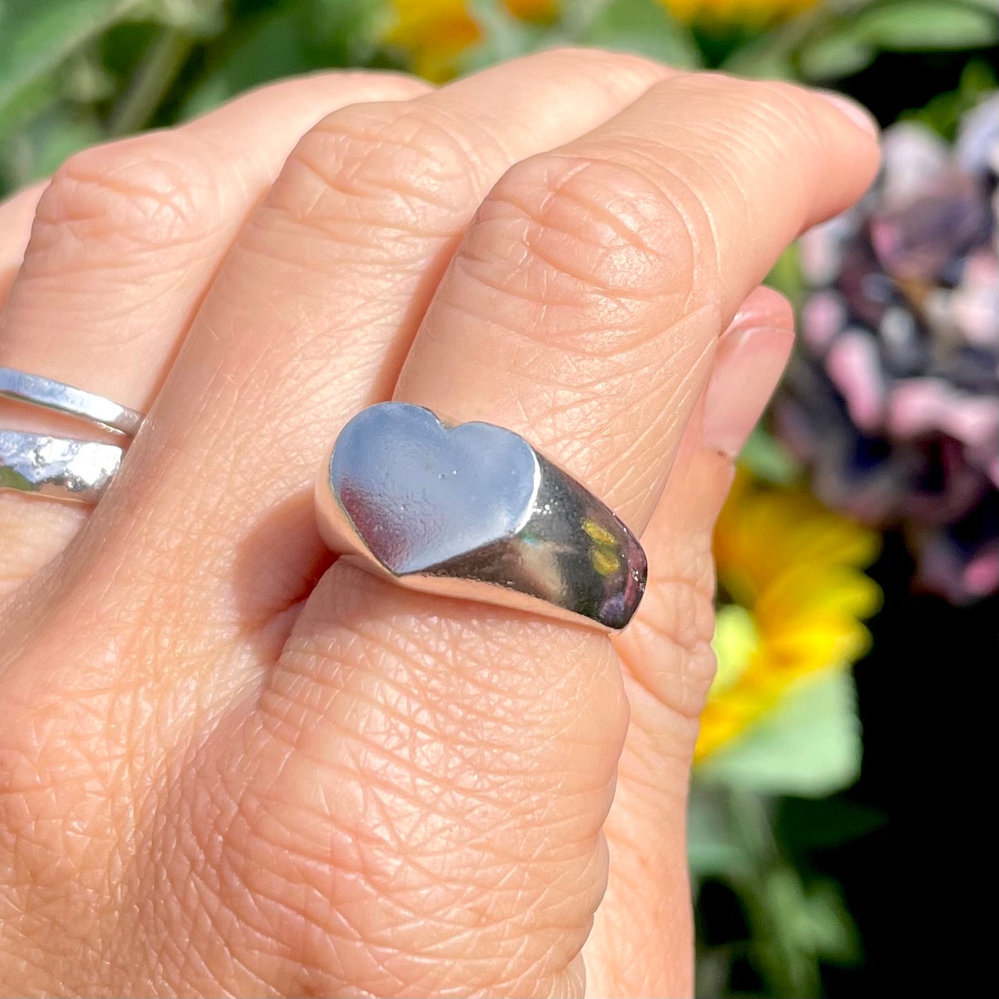 heart signet | sandcast & made to order