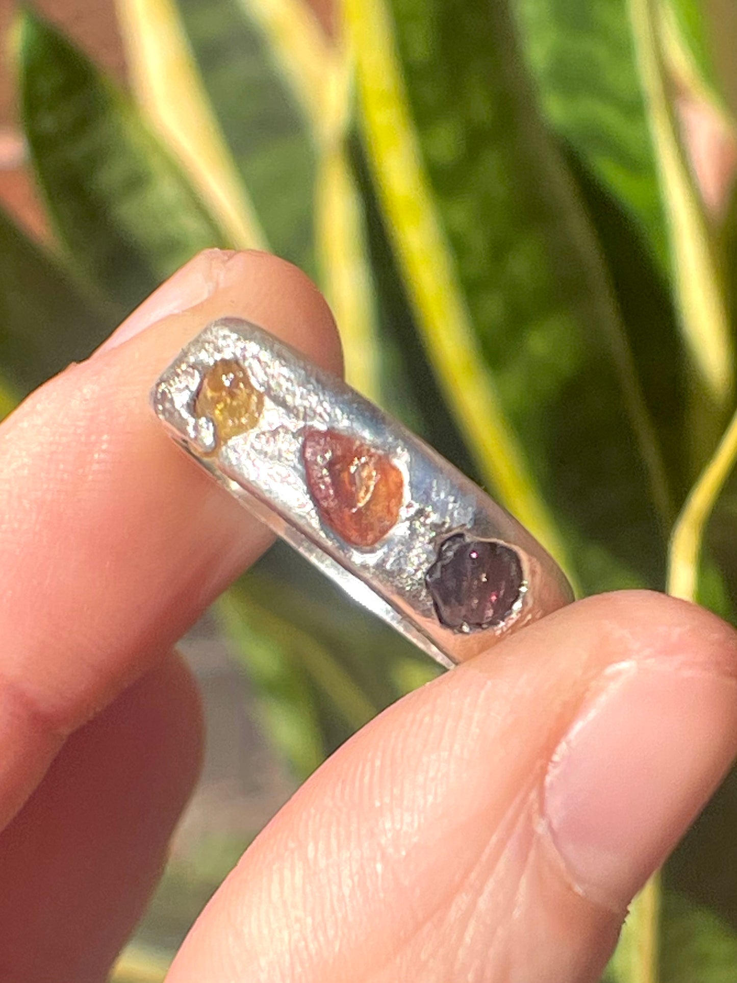savage sunset | raw sapphire | made to order