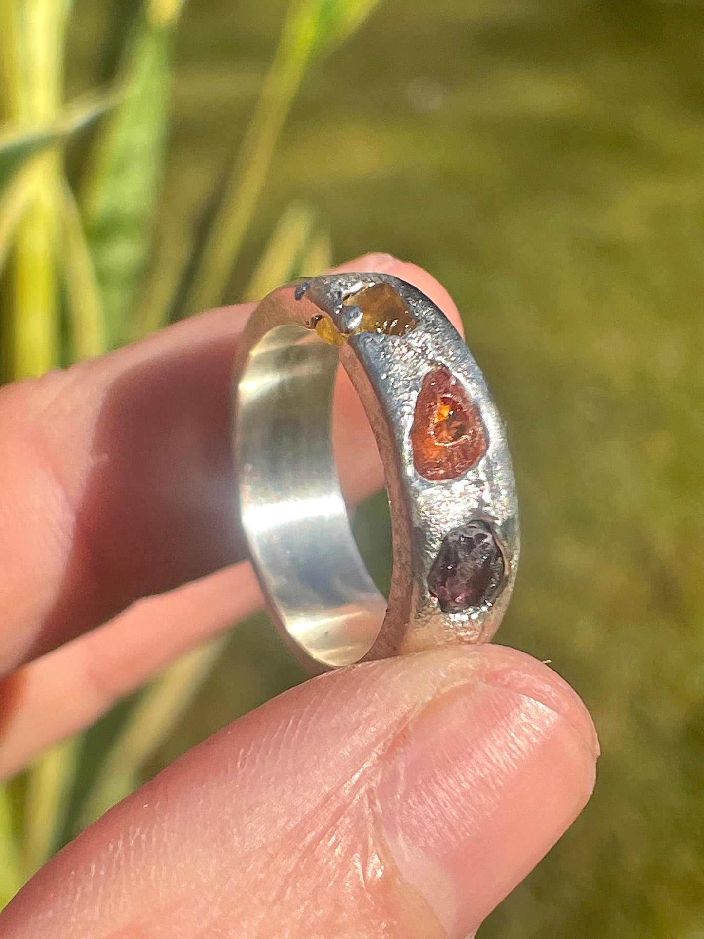 savage sunset | raw sapphire | made to order