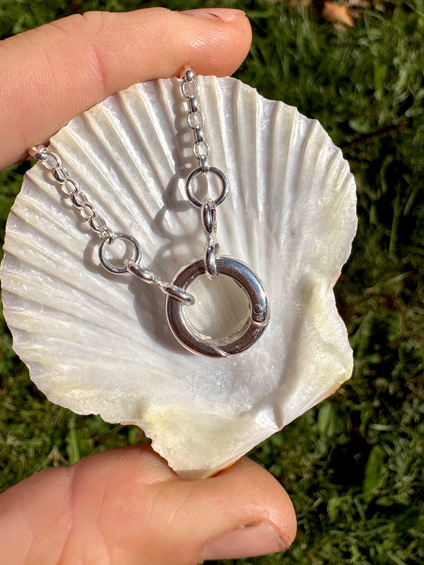 sterling silver belcher charm chain