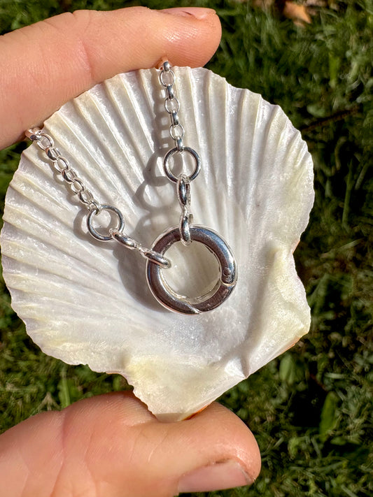 sterling silver belcher charm chain