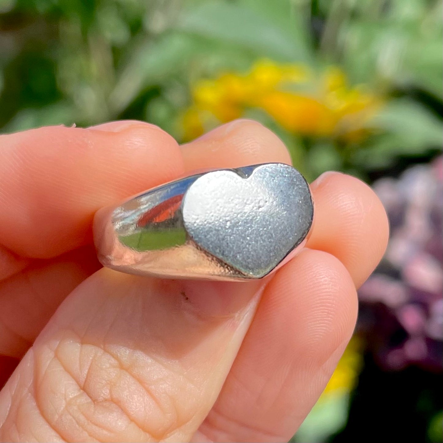 heart signet | sandcast & made to order