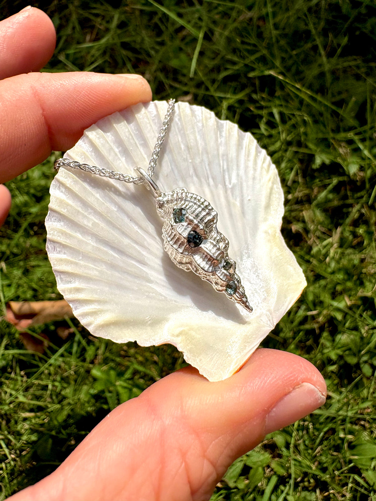 custom shell pendant